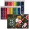 RAAM REFINED 72 Premium Colored Pencils for Adult Coloring, Artist Soft Series Lead Cores with Vibrant Colors, Professional Oil Based Colored Pencils, Drawing Pencils, Art Pencils Gift Box